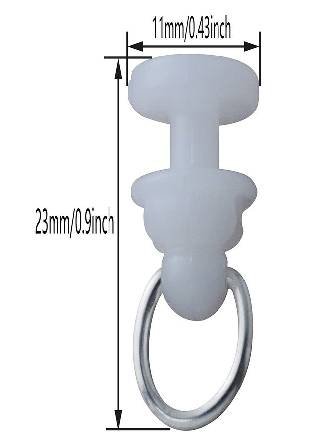 AXLIZER 50PCS Plastic Curtain Track Carrier Slide Roller Curtain Accessories for Track Curtains - Image 5